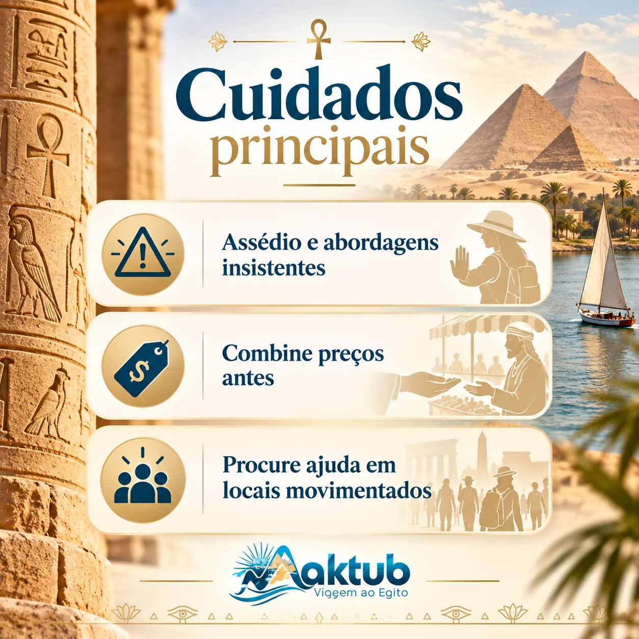 Quais são os principais riscos para mulheres viajando sozinhas no Egito?