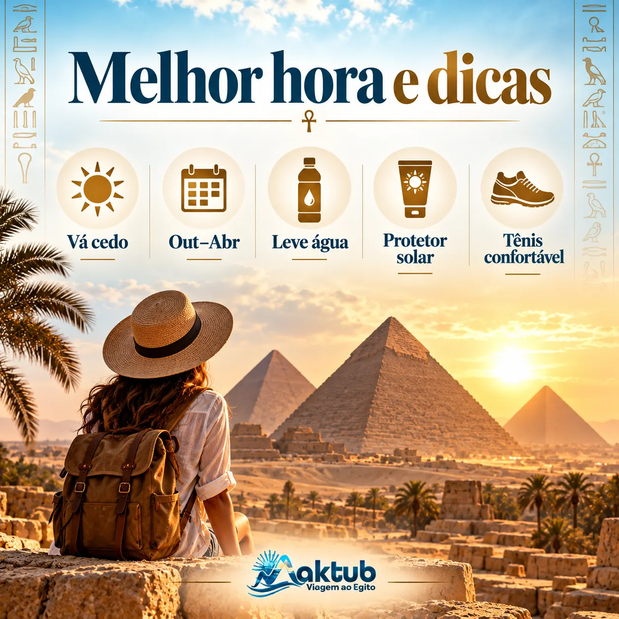 Qual é o melhor horário para visitar as Pirâmides de Gizé?