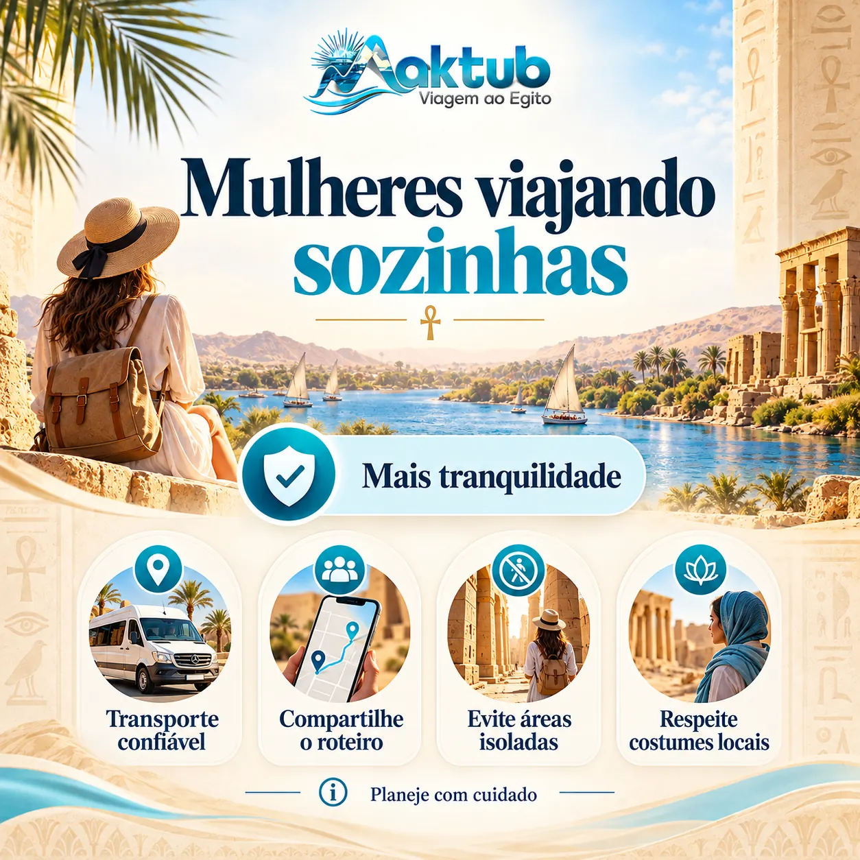 O Egito é seguro para mulheres que viajam sozinhas?